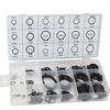 300Pcs 18 Sizes C-Clips Snap Ring Circlip Retaining Ring Set Assortment with Case