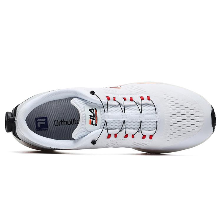 Fila Textile, TPU Cushioning Abrasion Resistant Lightweight Low Top Running Shoes Men's White A12M221105FWT