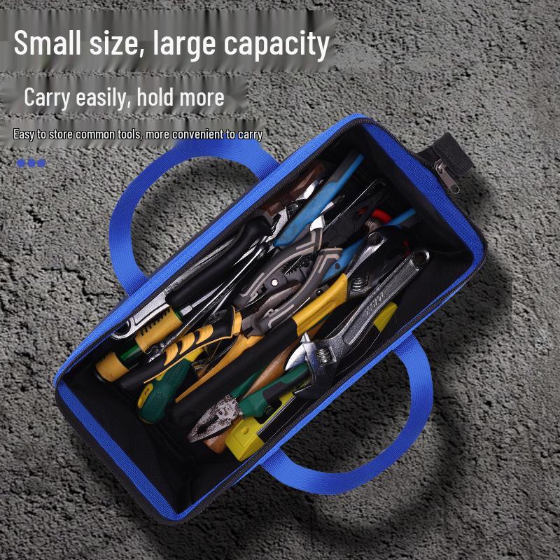 Green Forest Multifunctional Oxford Cloth Tool Bag: Durable, Wear-Resistant Storage Pouch for Electricians