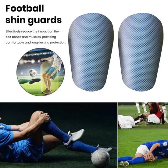 1 pereche de mini paratibie de fotbal cu model de fibre anti-alunecare copii adolescenti adulti jucatori tibie miniaturale protectoare jocuri de fotbal echipament de protectie