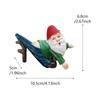 Funny Mini Gnome Hanging Statue Cartoon Dwarf Miniature Sculpture  Flowerpot Decoration