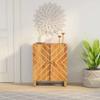 VidaXL Sideboard Brown and Black 60x33.5x75 Cm Mango Wood 356785