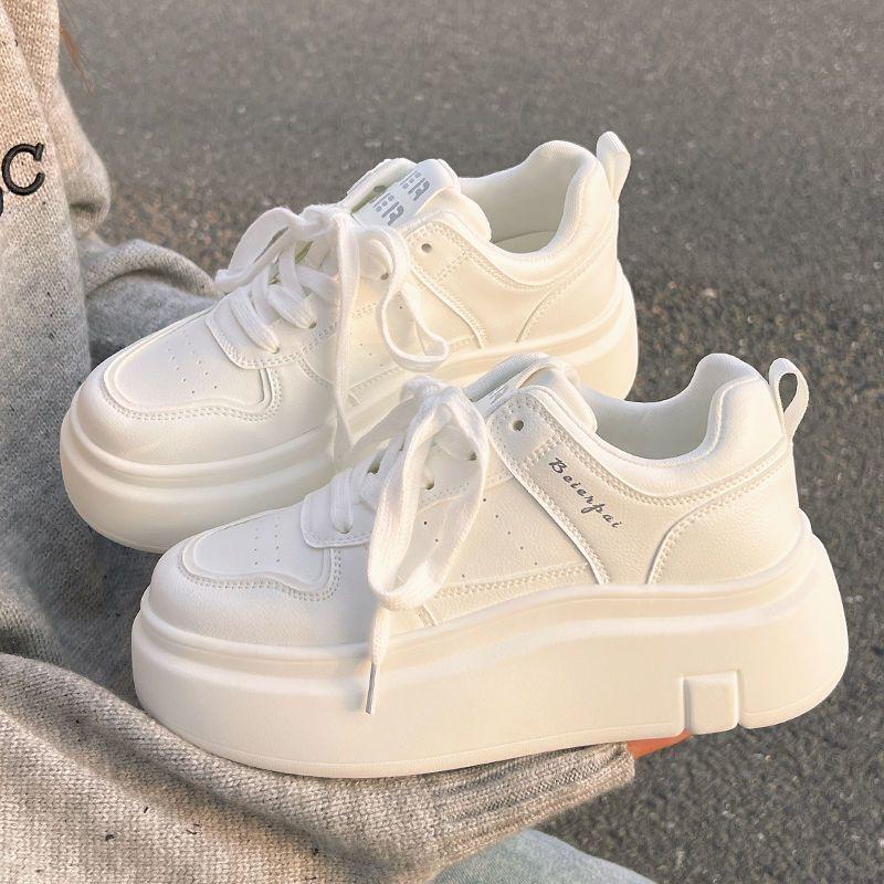 Muffin sole autumn heightened thick sole new chic board shoes versatile sports and leisure shoes