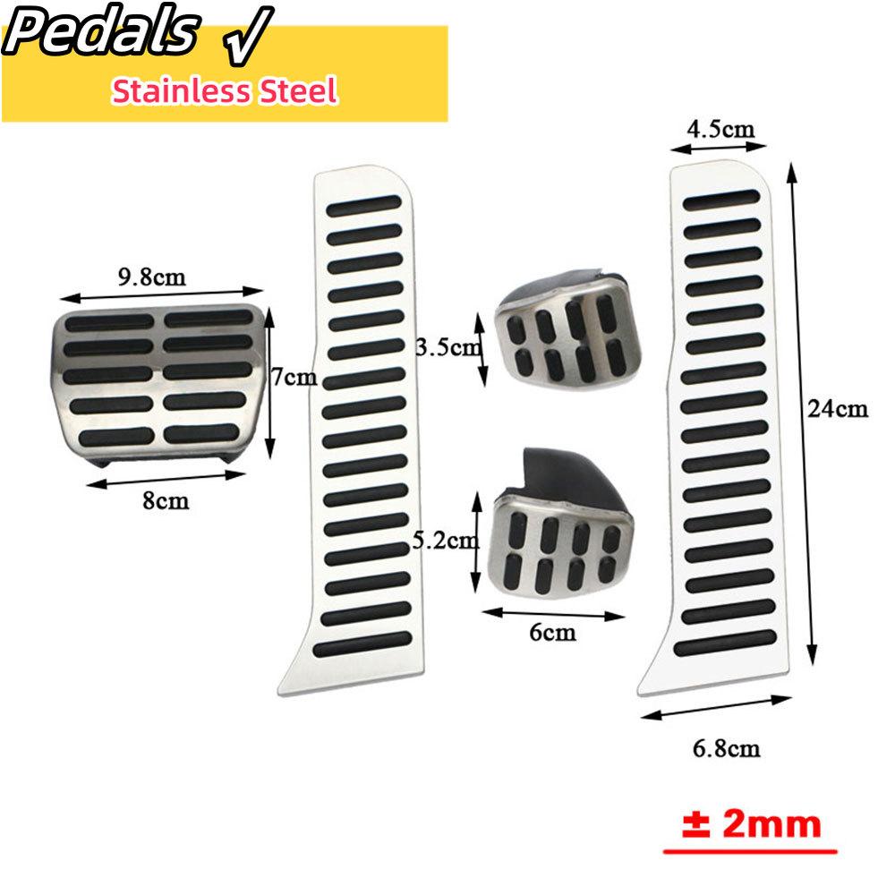 Stainless Steel LHD Car Pedals Fit For Volkswagen VW Golf 5 Golf 6 Golf5 Golf6 2003 - 2013 AT MT Pedal Cover Pads Parts
