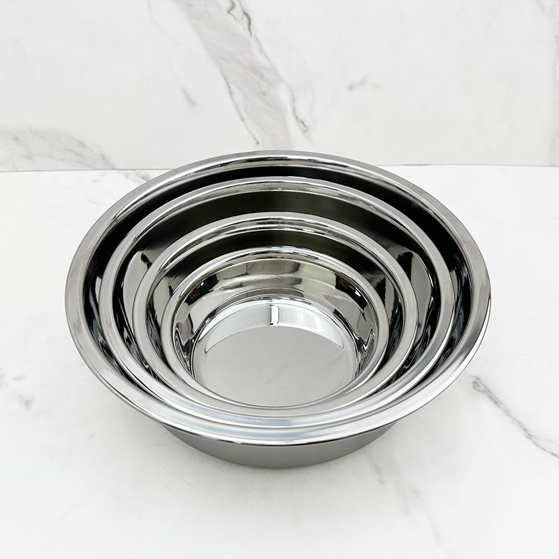Durable 201 Stainless Steel Pet Bowl - Bite and Drop Resistant, Universal for Cats and Dogs