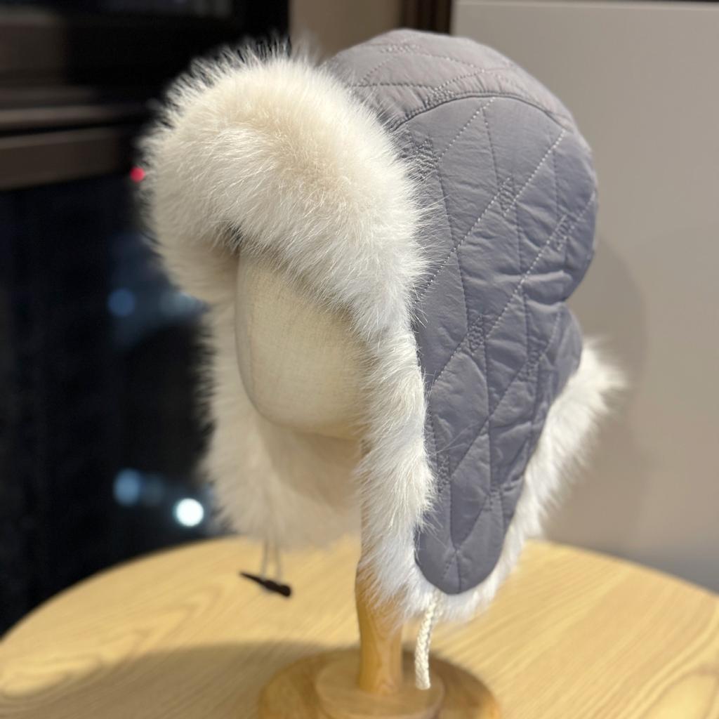 Winter Hat Women's Outdoor Windproof Warm Plush Toe Cap Plus Velvet Thickened Cold Proof Lei Feng Hat Cycling Ear Protection Hat