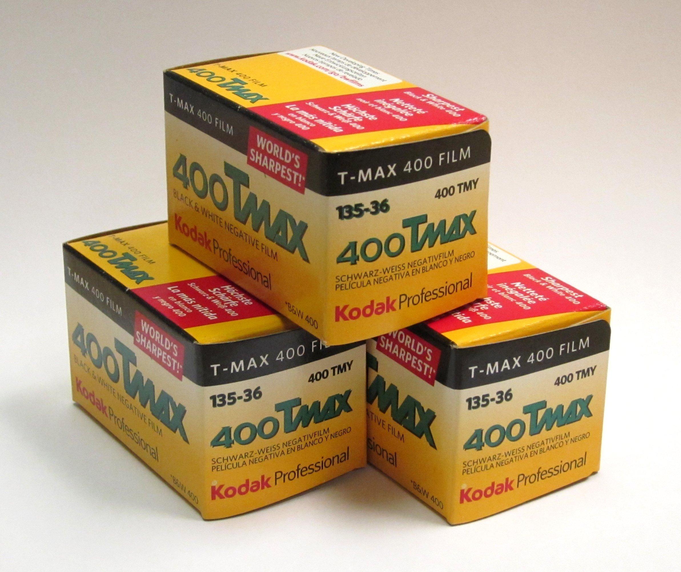 

Kodak Tmax 400 36exp black and white film 3 pack