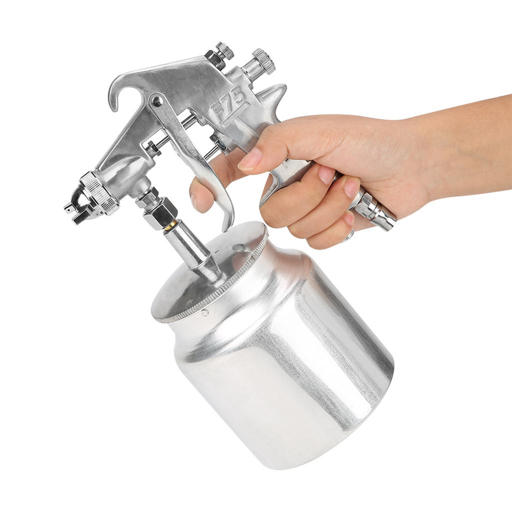 1.5mm Nozzle 750ml Capacity Suction Feeding Mode Air Paint Spray Gun Pneumatic Tool