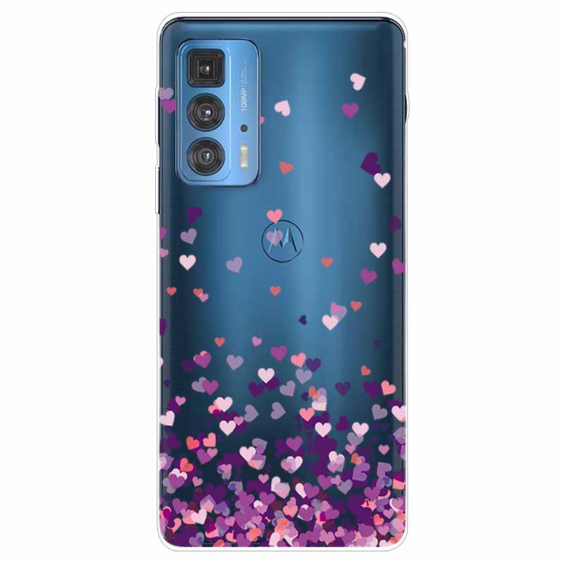 Für Motorola Moto Edge 20 Pro Lite 5G Hülle Silikon Weich Transparent Hülle für Moto Edge20 Fusion Pro Handyhülle Transparent TPU Hülle
