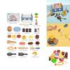 Wooden Simulation Barbecue Rack Cooking Family Interactive Children Toy Set For Interactive Parent Child Fun