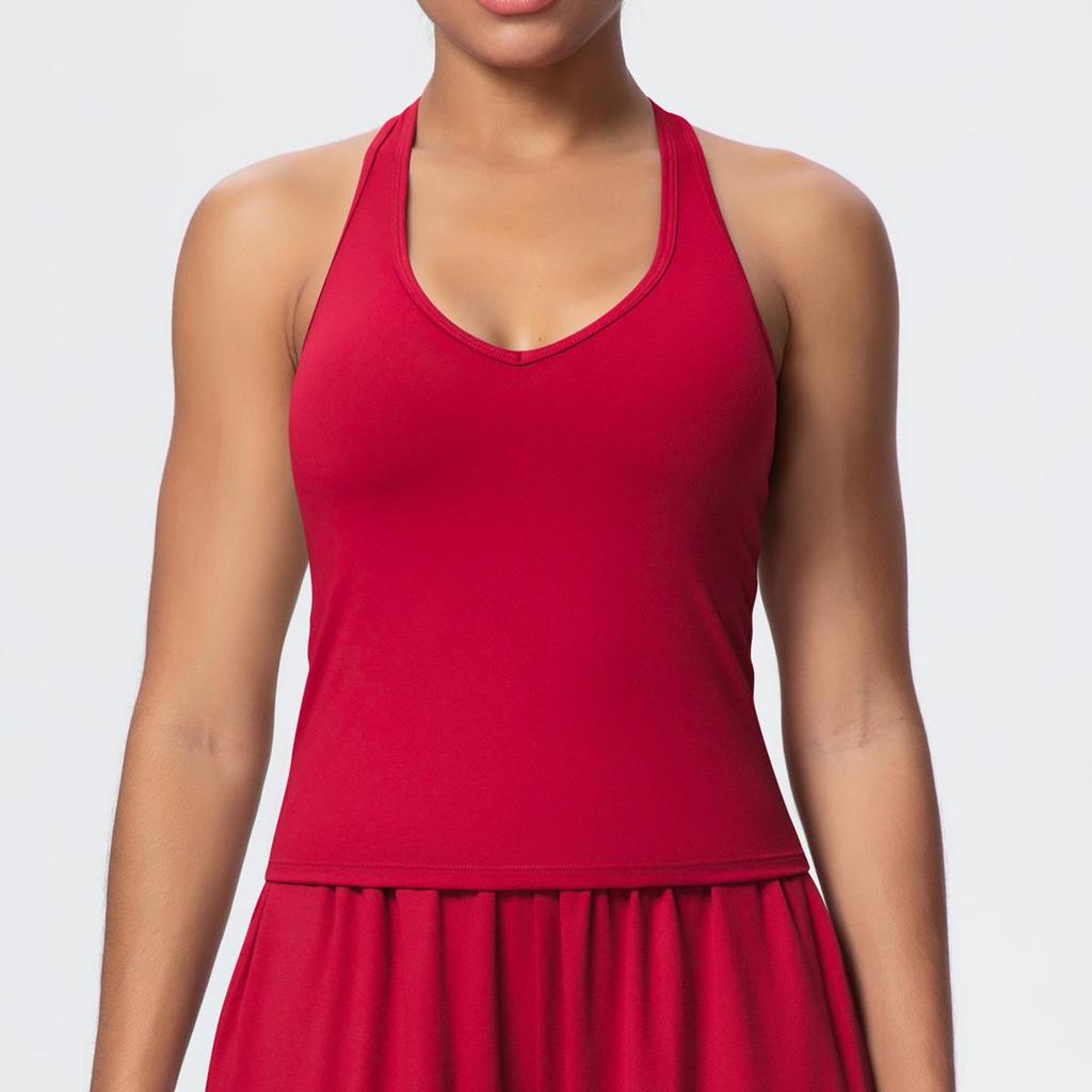 Cross-back Brushed Yoga Tank and Sports Bra for Women - Tight Fit, Stylish, Ideal for Running and Fitness