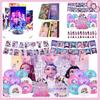 Demon Hunters Disposable Party Cutlery Set Tableware Banners Balloons Birthday Decoration Korean Kpop Anime Party Supplies
