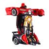 Coche de Control Remoto, Juguetes Transformables para Niños y Niñas, Deformación a Robot con un Botón con Luces a