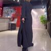 2026 Fall/Winter Women's Casual V-Neck Long-Sleeve Solid Color Dress