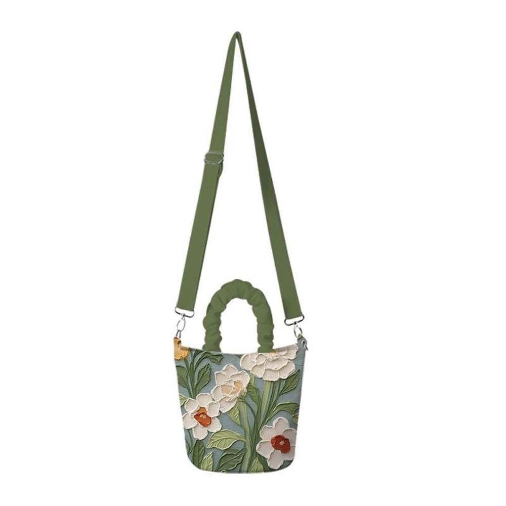 

Butterfly Flower Pattern Shoulder Bag Large Capacity Fresh Crossbody Bag Gift