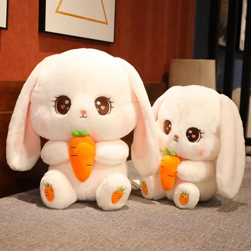 New 304050Cm Kawaii Bunny Dolls Lovely Long Ear Rabbit Plush Toys Stuffed Soft Animal Pillow Girls Kids Birthday Xmas Gifts