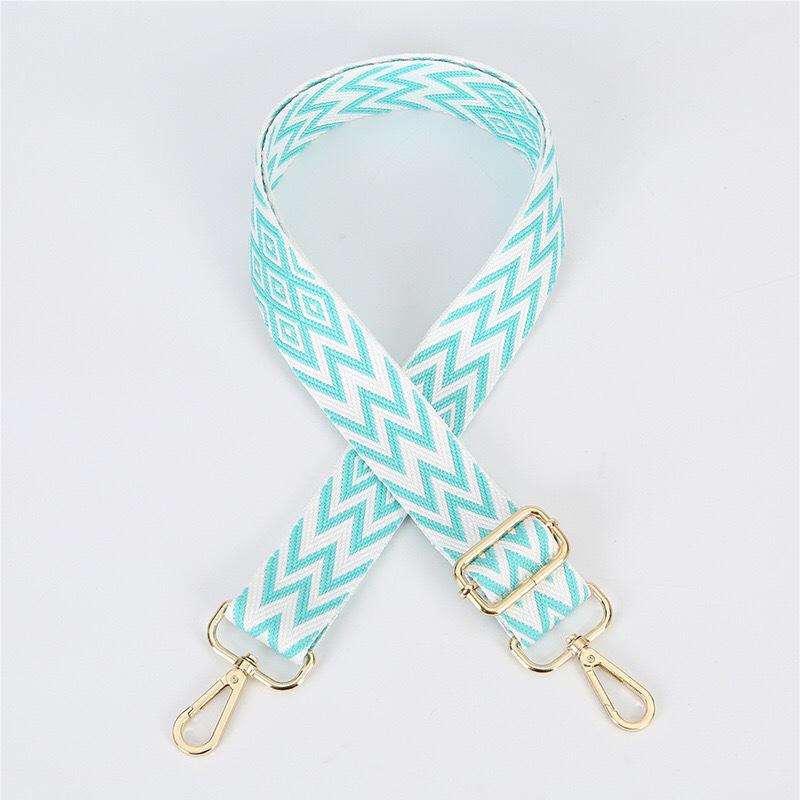 

Adjustable Crossbody Bag Strap - Premium Widened Shoulder Strap Accessory Bright Silver Buckle