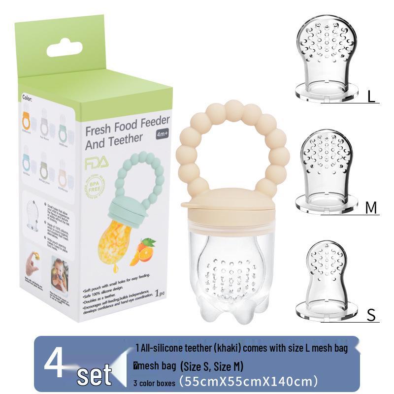 Silicone Baby Fruit and Vegetable Teether Pacifier Feeder