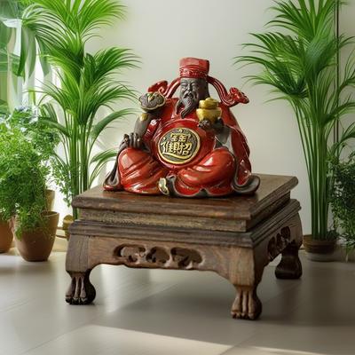 Keramik Glücksgott Skulpturen und Figuren Hohe Qualität Haus Wohnzimmer Büro Reichtum Glück Feng Shui Dekor Statue