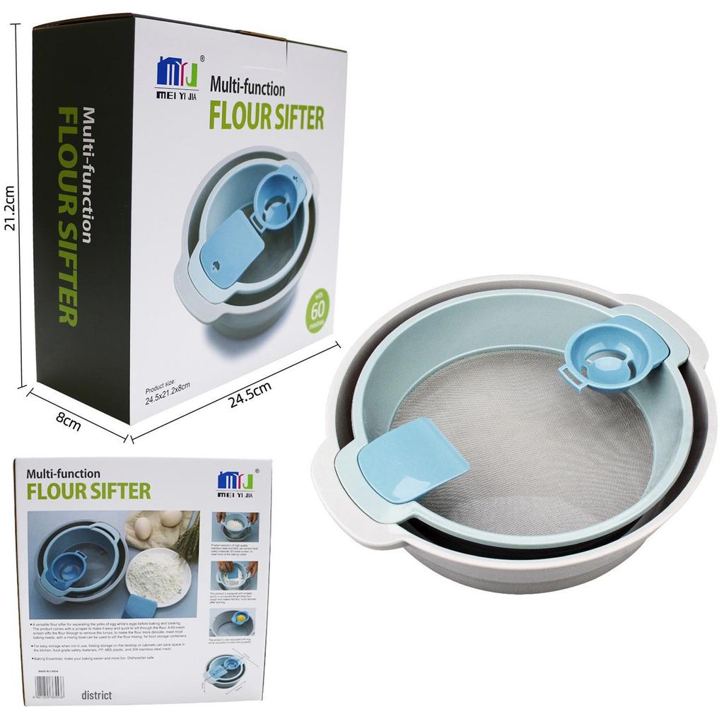 Creative Multifunctional Baking Tool Set: Flour Sifter, Scraper, Egg White Separator
