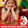 Weihnachtsdekorationen, Miniaturbäume, DIY 3D Szenenarrangement, Tischschmuck