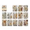 23Sheets Retro Scrapbooking Paper Embossed Flower Leaf Paper for Scrapbooking Photo Album Journal Notebook