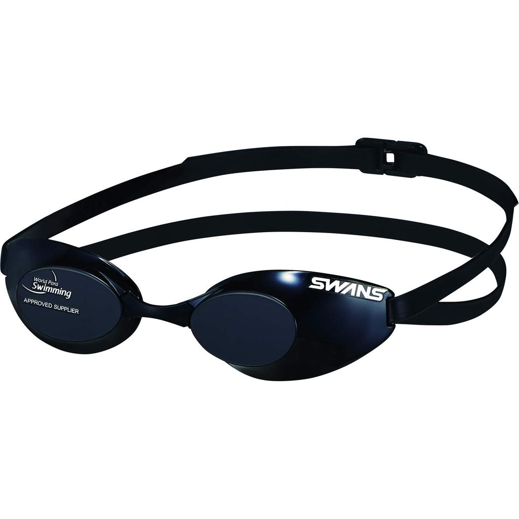 SWANS Made in Japan Swimming for Competitive for Visually Impaired WPS BK BGSR10 (Swans) Goggles, Black, Swimming, Classes, Certified,