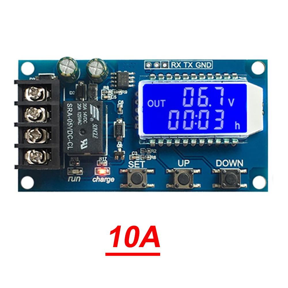 6-60V 30A 10A Lead-acid Solar Battery Charge Controller Protection Board Charger Time Switch 12v 24v 36v 48v Battery Capacity