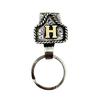Western Cowboy Letter Keychain Vintage Initial A-Z Key Clip Metal Key Chain Belt Keyring Denim Style Accessory