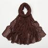 Rayon Crinkle Muslim Women Hijab Viscose Cotton Turbans For Woman Wrinkle Islamic Shawls And Wraps Ramadan Hijabs Scarf 180*70Cm