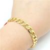 13mm 18K Gold Gp Gold Bracelet Chain Couple Parents Girlfriend Gold Chain Chain Strap Chain Bracelet Unisex Fashion