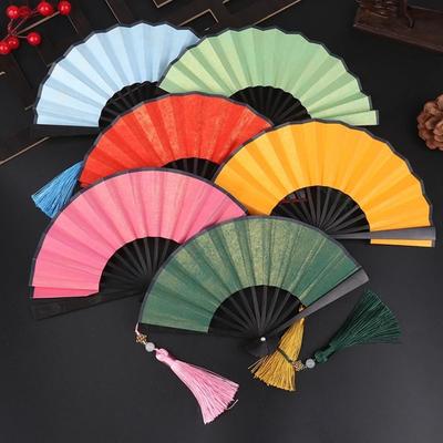 Mini Hanfu Fan 4 Inch Paper Fans Party Decor Ornaments Folding Fan  Held Dance Fans