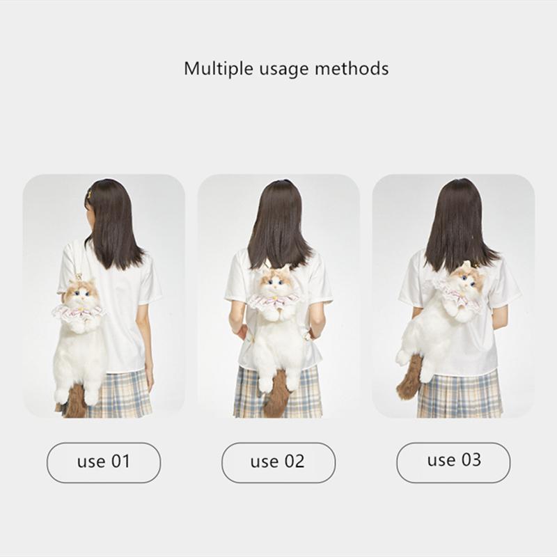 Plush CAT Backpack for Boys Girls Kids Children SchoolBag Cute Cartoon School Bags Kindergarten Preschool Baby Bag