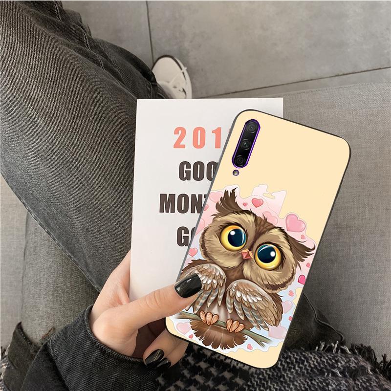 Husă de Telefon Drăguță cu Bufniță Cartoon și Inimi pentru Îndrăgostiți Pentru Huawei P50 Pro P30 P40 Lite P40Pro P20 lite P10 Plus Mate 20 Pro Mate20 X