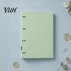 Smooth Page Turning Binder 4-Hole Document Folder/A4 File Bag, Durable PP Portable Storage Notebook Production Folder Folder, Macaron Colors