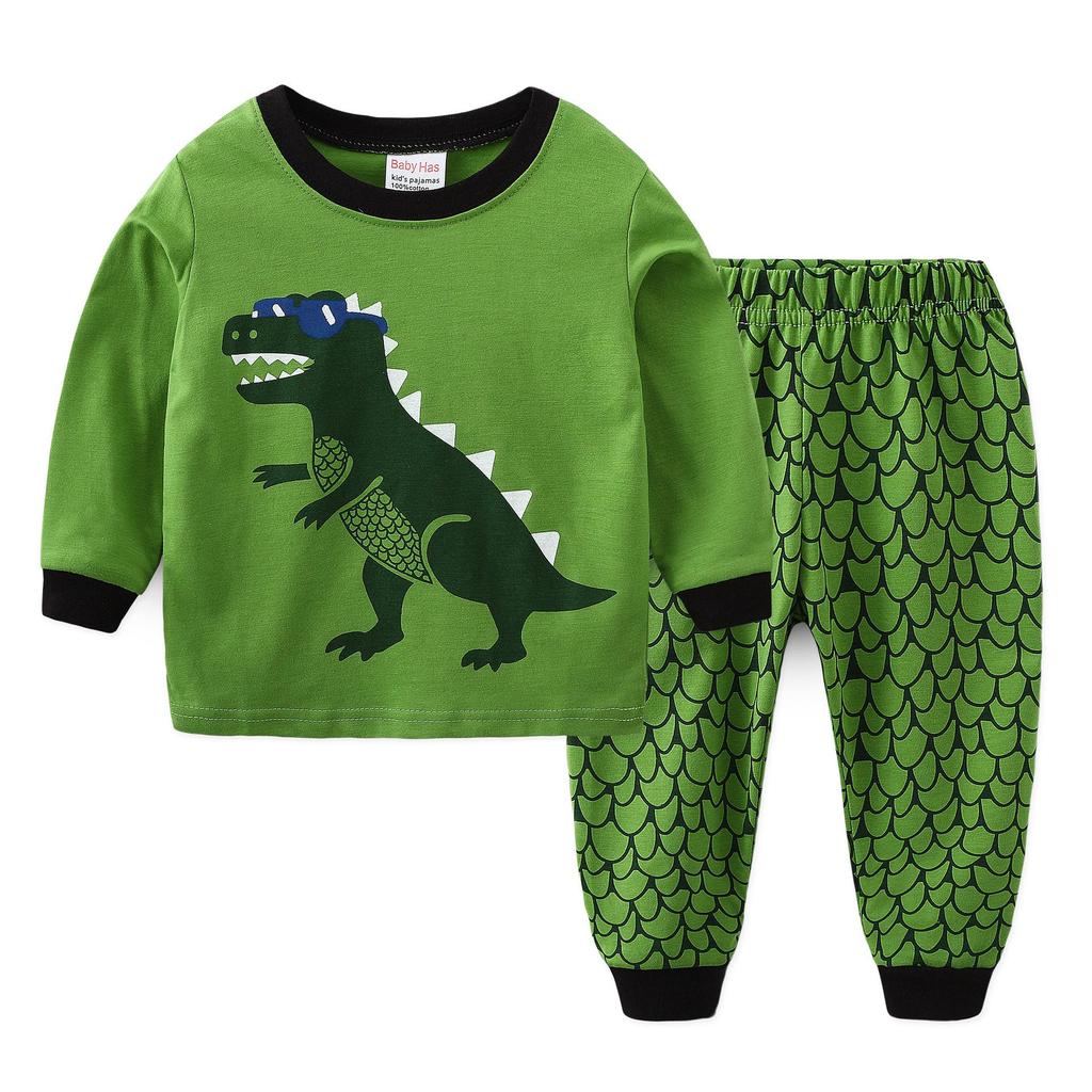 2025 Dinosaur Pattern Kids Homewear Set - Children's Clothing