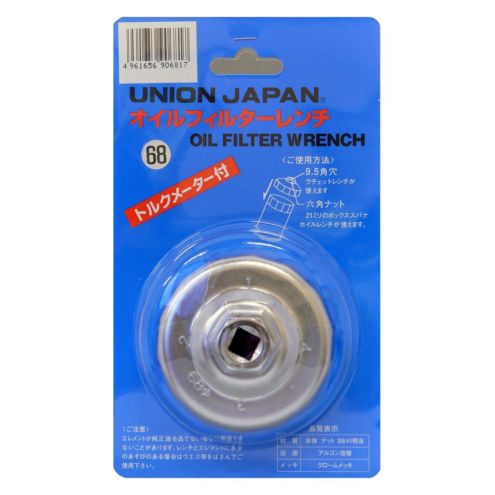 Ключ для масляного фильтра Union Sangyo UJ68 серебряный