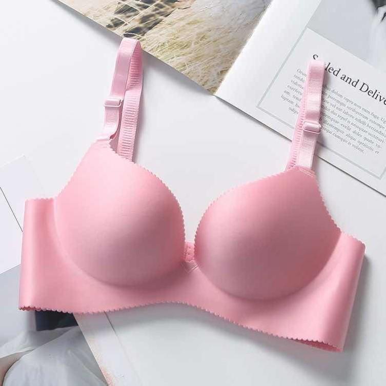 Seamless Wireless Bra: Soft Cotton, Thick Style for Small Bust Lift