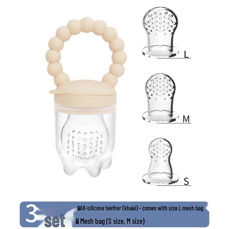 Silicone Baby Fruit and Vegetable Teether Pacifier Feeder