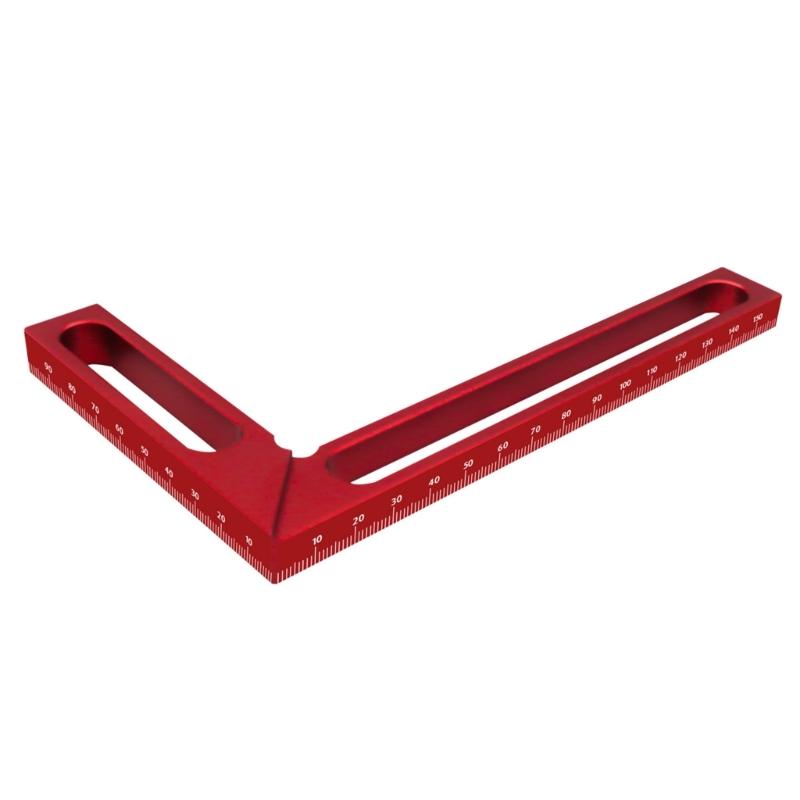 Carpenter Square, L Square Right Angles Ruler,Small Pocket Aluminum Square Ruler Woodworking Height Gauges Measuring Tool
