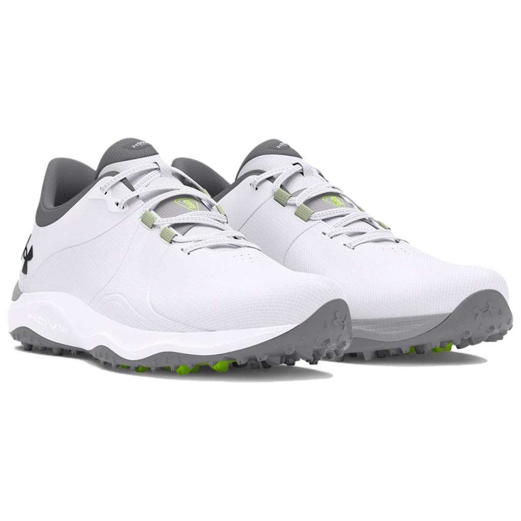Under Armour Drive Pro Spikeless Golf Wide 'White Metallic Gun Metal' 3026921-100