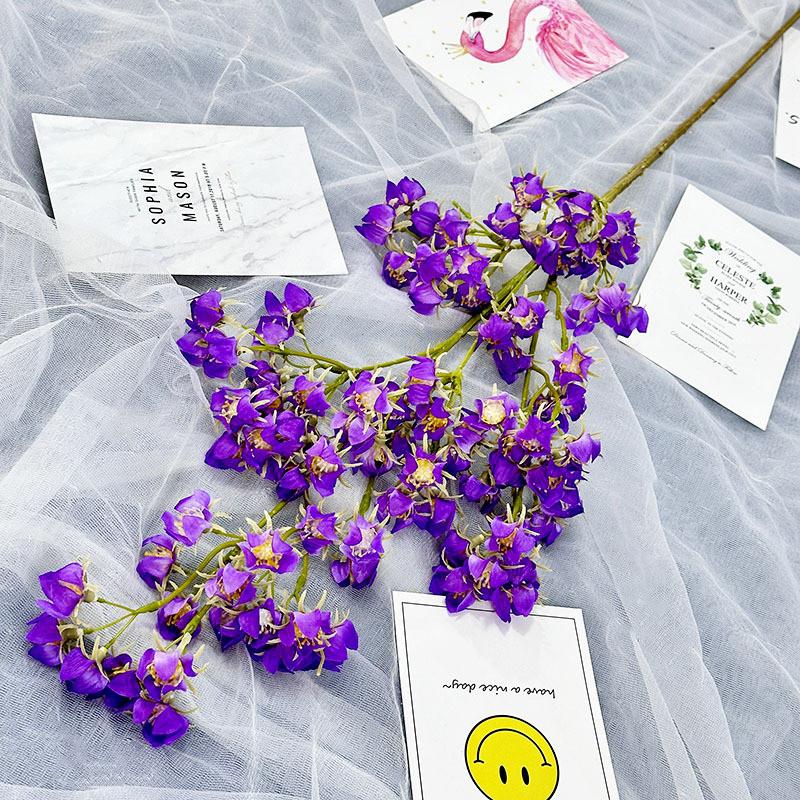 

Цветок Искусственный Хмель Украшение Дома Сада Свадебный Орнамент Реквизит для Фотографии Подарок Deep Purple