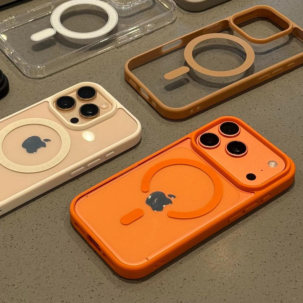 Magnetic For Magsafe Wireless Charge Case For iPhone 17 16 15 14 Plus 13 12 11 Pro Max 17Air Shockproof Armor Bumper Clear Cover