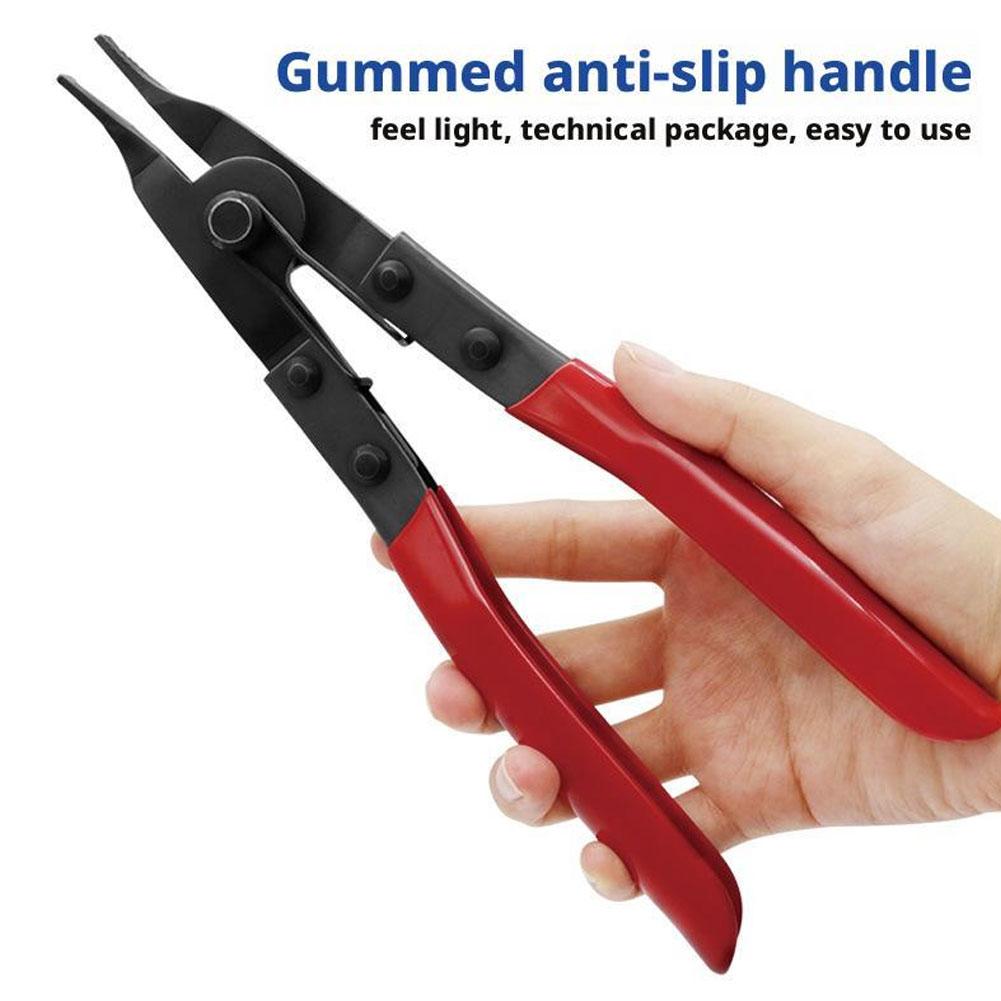 Angle Tip Lock Transmission Pliers 9inch Anti Slip Professional Repair Pliers Special Circlip Pliers Spreader Pliers