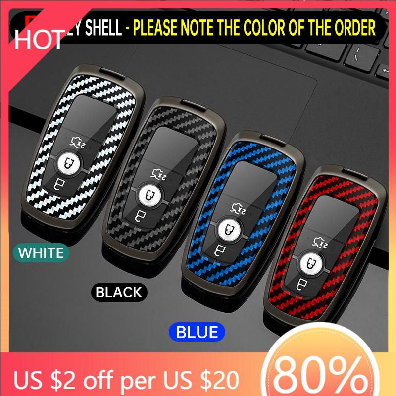 Styling Mouldings Alloy Car Remote Key Case Cover Protect Shell Bag For Ford Edge Fusion Mustang Explorer Escape F150 F250 F350
