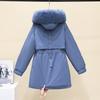 Winter women's cotton clothes, piled and thickened warm jackets, Japanese and Korean casual versatile hooded small cotton-padded clothes