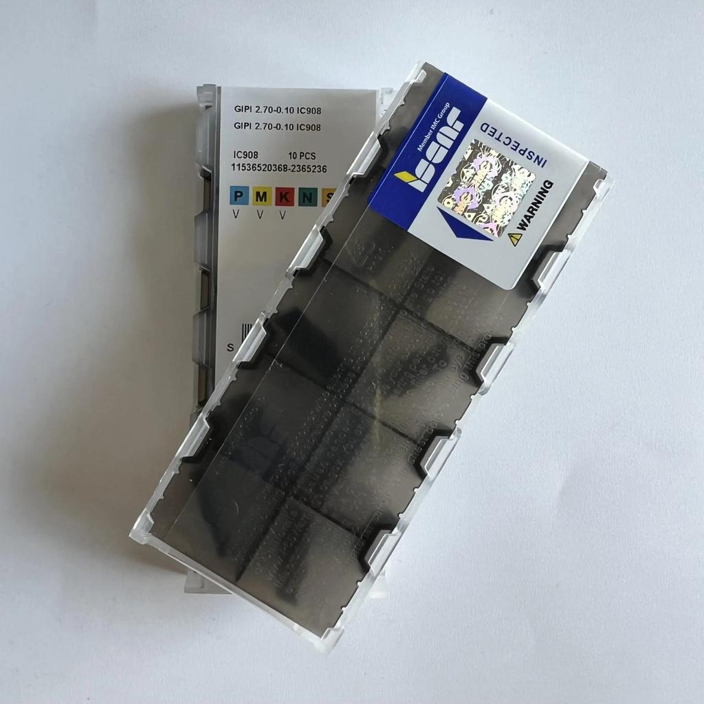 GIPI2.70-0.10 IC908 Industrial indexable carbide inserts 10 Pcs