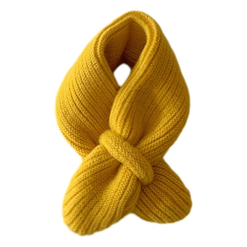 Stylish Children Wool Scarf Soft & Comfortable Kids Scarf Solid Color Scarf Knitted Scarf Perfect for Autumn & Winter