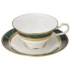 Noritake Cup Saucer 220cc Fitzgerald 2 Customers Green Bone China & (Pair Set) (Coffee Tea) Y6988/4712