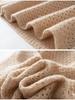 Solid Color Cashmere Hollowed-Out Retro Round Neck Long Sleeve Sweater - Autumn Winter Versatile Loose Knitwear